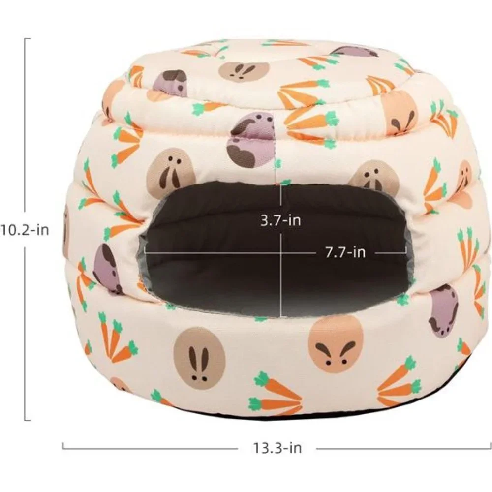 Bunny Bed Big Guinea Pig Cave House Hideout for Rabbit Ferret Chinchilla Degu